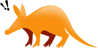 This is Ethel the Aardvark - click here to read how she became the mascot for Aardvark Creative, a Graphic Design and Web Design and Development agency in Bristol